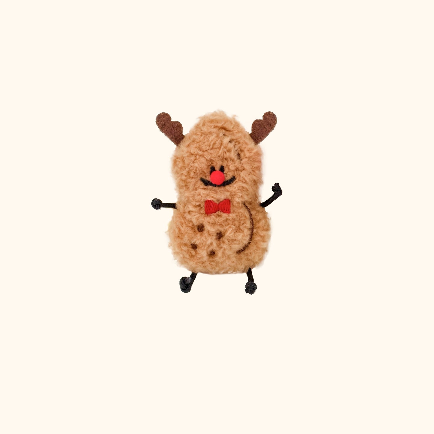 Fickle Plan | Mini Peanut Christmas Keychain