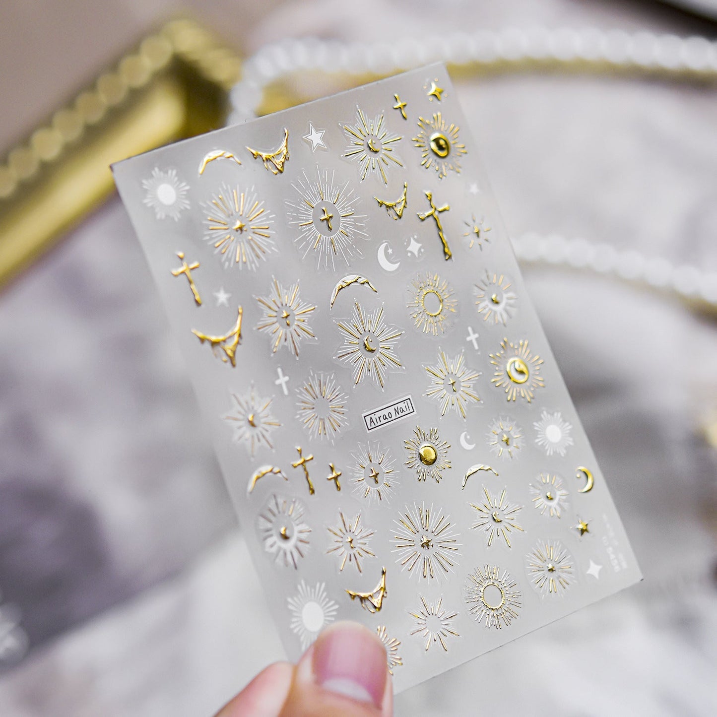 Hello Claws | Holy Light Moon Nail Deco Sticker