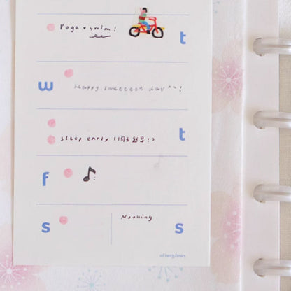 Afterglows | Weekly Plan Memo Note Pad