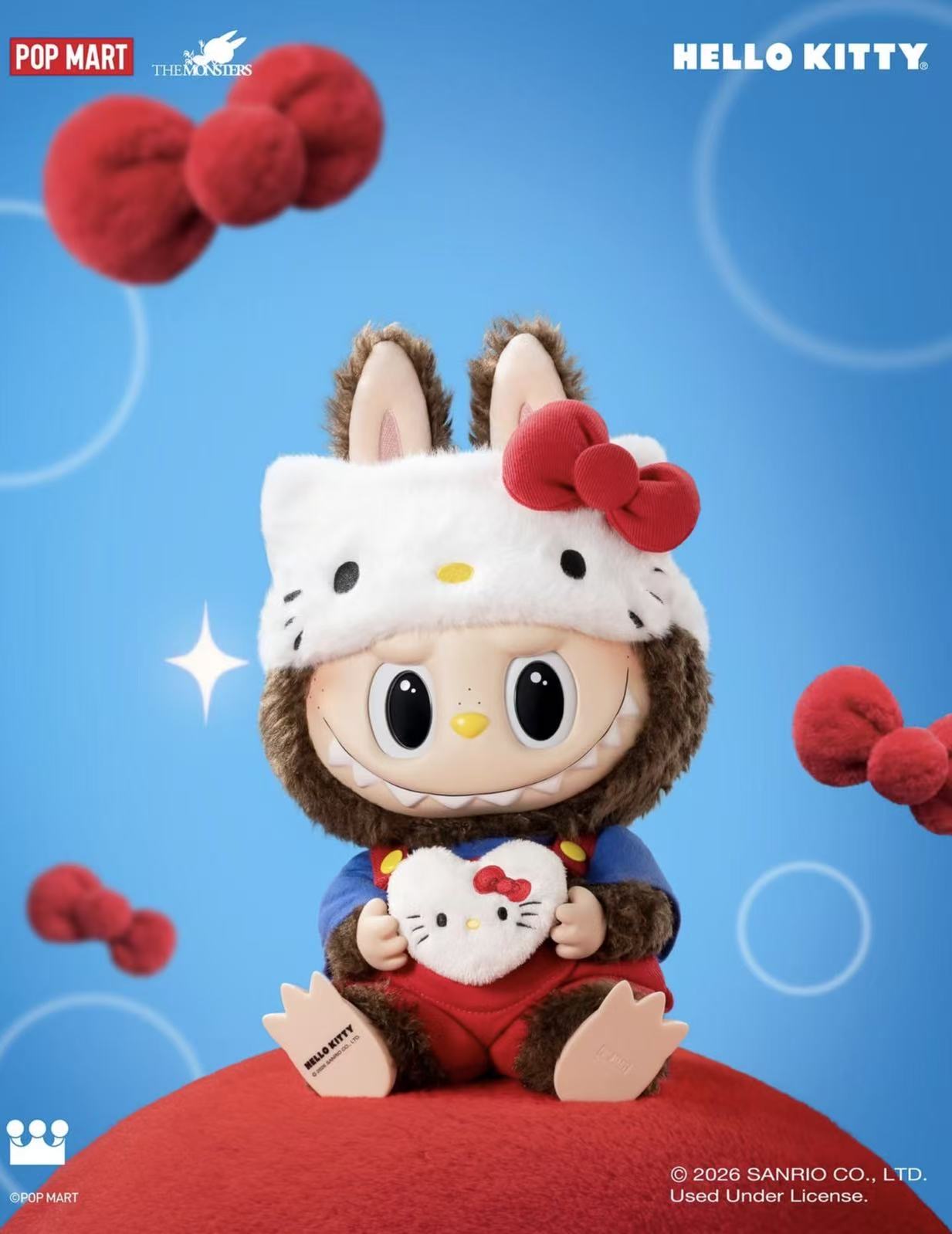 THE MONSTER x HELLO KITTY -Vinyl Plush Doll Pre-sale Authentic