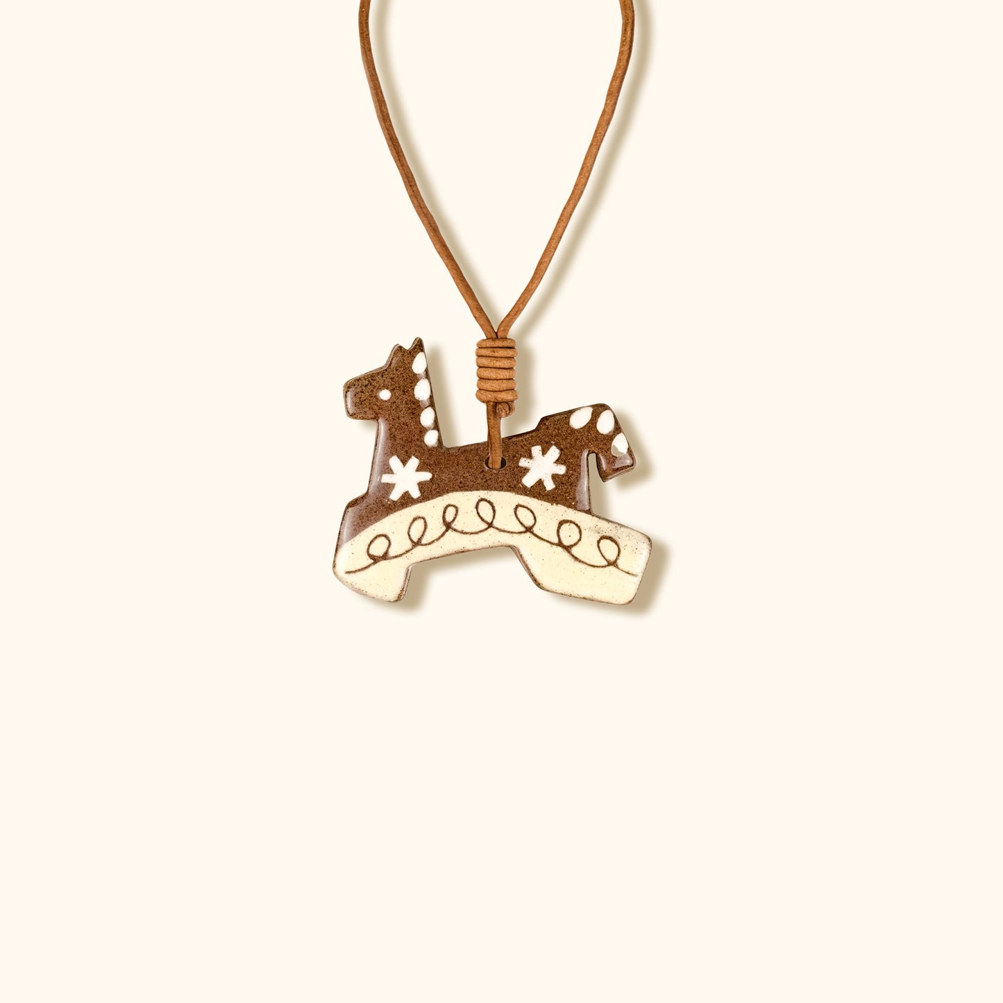 Her Market | Celestial Dreamer Star Pattern Symbolic Ceramic Horse Charm