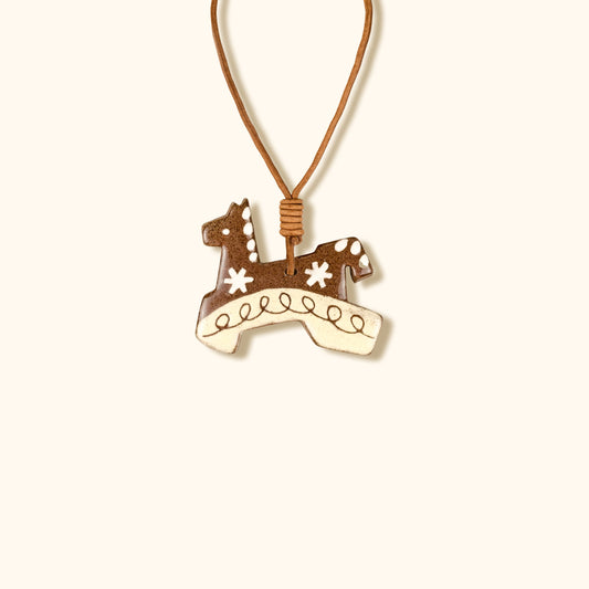 Her Market | Celestial Dreamer Star Pattern Symbolic Ceramic Horse Charm