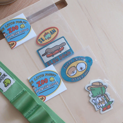 A Gator Life | Embroidered Sean Woven Label Sticker