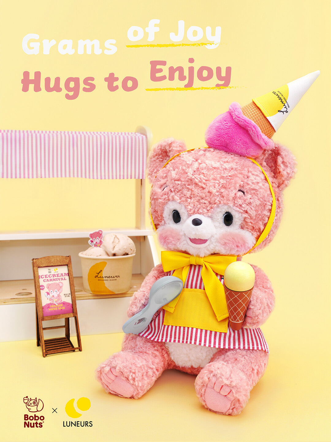 Bobo Nuts | Pâtissier Nikkie Bear Plush Toy