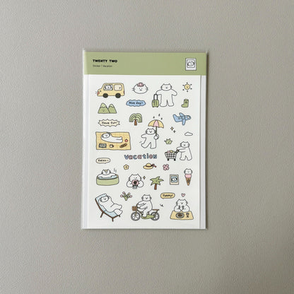 Twenty Two | Mini Kitty Summer Sticker