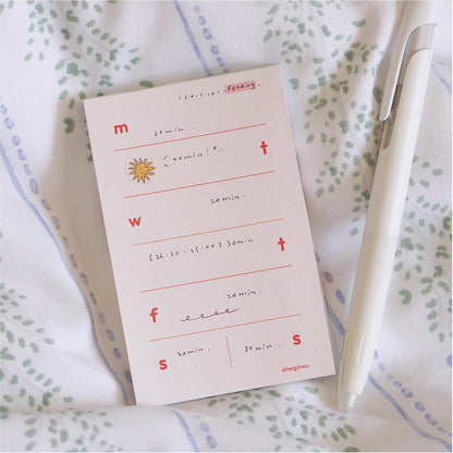 Afterglows | Weekly Plan Memo Note Pad