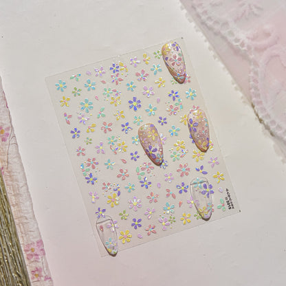Hello Claws | Colourful Spring Flower Nail Deco Sticker