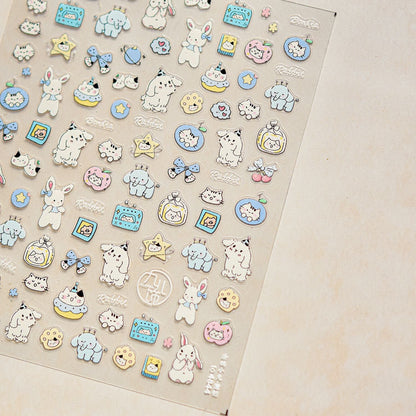Hello Claws | Fluffy Puppy 5D Nail Deco Sticker
