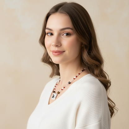 Her Market | Story Keeper Black Horse Ceramic Necklace