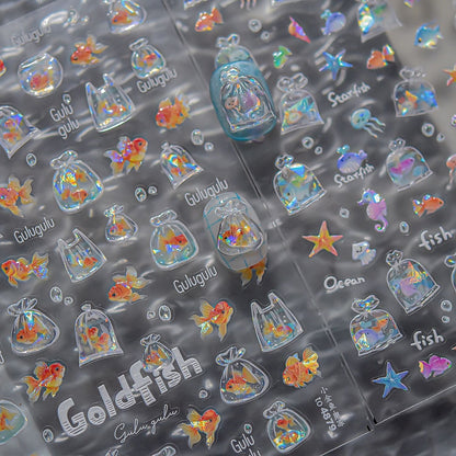 Hello Claws | Goldfish Nail Deco Sticker