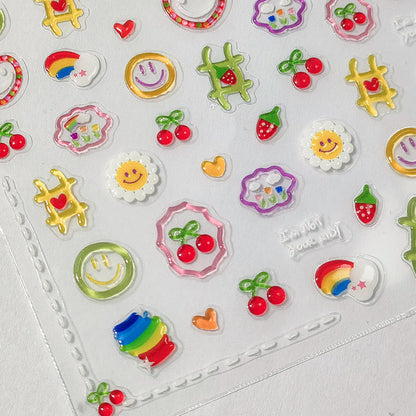 Hello Claws | Emoji 5D Jelly Nail Deco Stickers