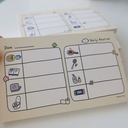 Twenty Two | Daily Routine Note