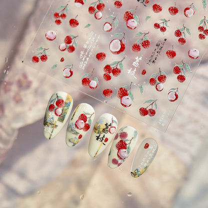 Hello Claws | Lychee Nail Deco Sticker