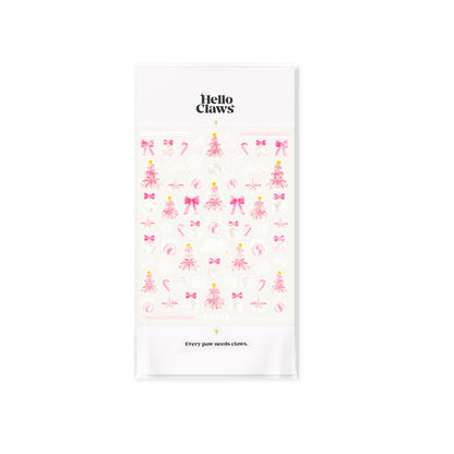 Hello Claws | Pink Christmas Nail Deco Sticker