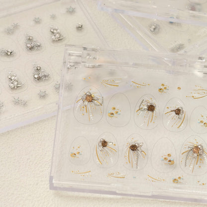 Hello Claws | Gold Firework Nail Deco Sticker