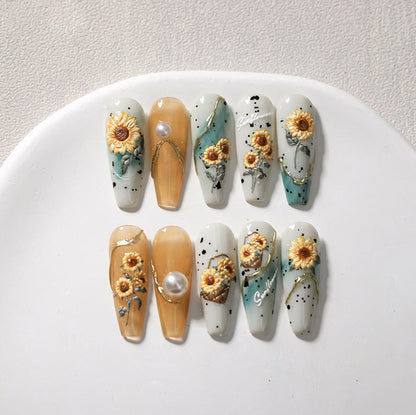 Hello Claws | Sunflower Nail Deco Sticker