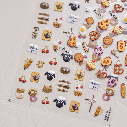 Hello Claws | Sheep And Cherry Nail Deco Sticker