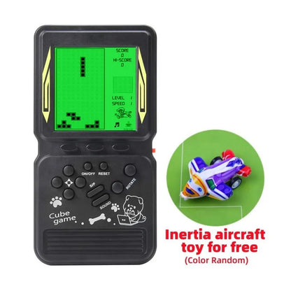 New Brick Game Console | Large Screen Nostalgic Puzzle Game, 23 Built-in Block Games, Adjustable Speed & Difficulty, Battery Powered (2 AA)