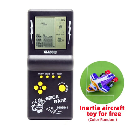 New Brick Game Console | Large Screen Nostalgic Puzzle Game, 23 Built-in Block Games, Adjustable Speed & Difficulty, Battery Powered (2 AA)