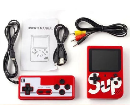 Retro Mini Handheld Game Console - 400 Classic Games, Rechargeable, TV Output & 2-Player Mode, Fun Gaming Toy for Kids & Adults