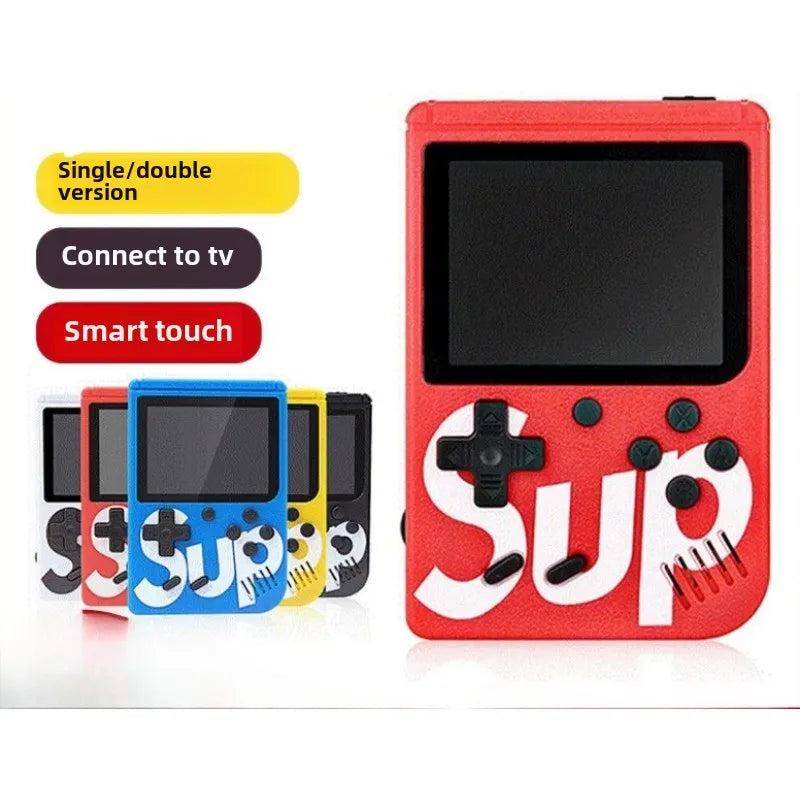 Retro Mini Handheld Game Console - 400 Classic Games, Rechargeable, TV Output & 2-Player Mode, Fun Gaming Toy for Kids & Adults