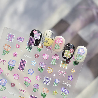 Hello Claws | Spring Patchwork Nail Deco Sticker