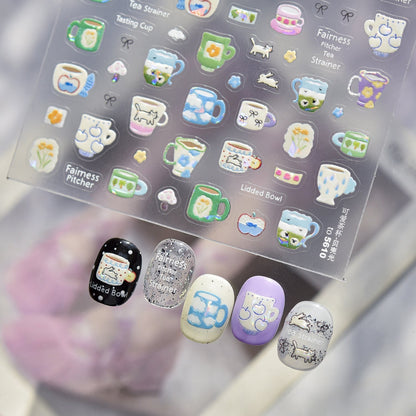Hello Claws | Spring Patchwork Nail Deco Sticker
