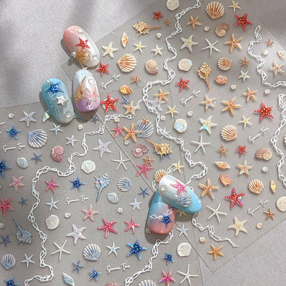 Hello Claws | Star Fish Nail Deco Sticker