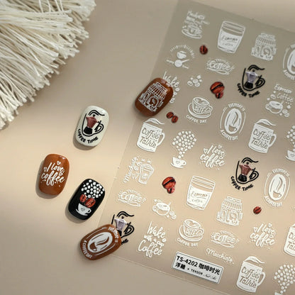 Hello Claws | Coffee Time Nail Deco Sticker