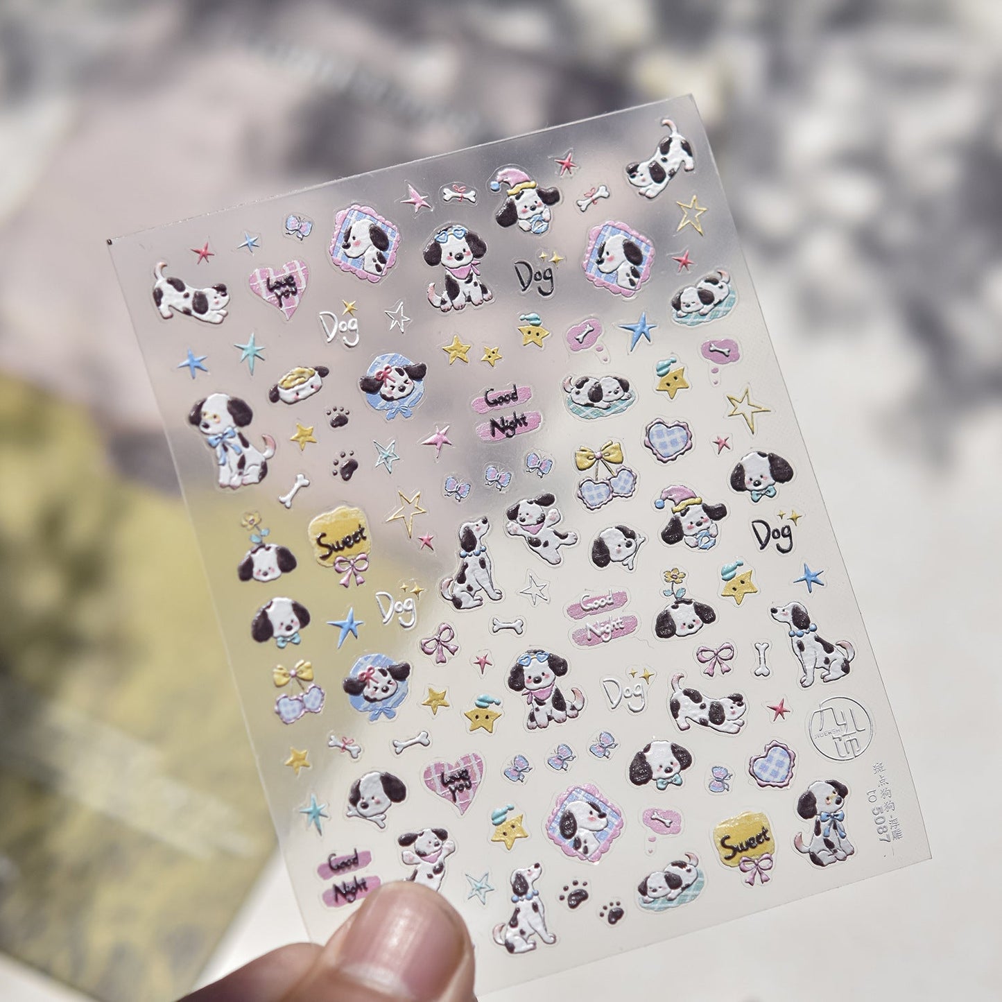 Hello Claws | Apple And Puppy Nail Deco Sticker