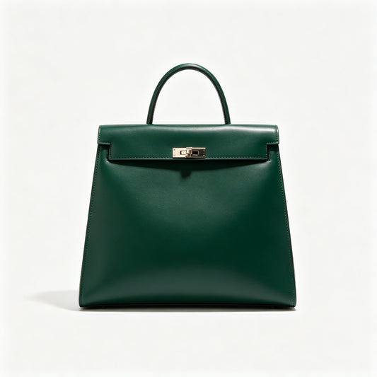 Chocolate Structured Shopper Tote