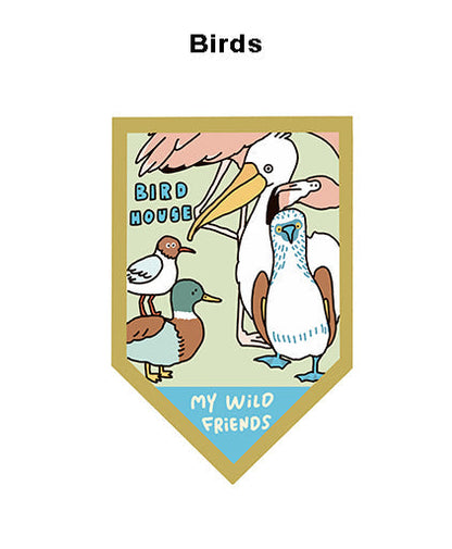A Gator Life | Bird Insect Embroidery Brooch Badge