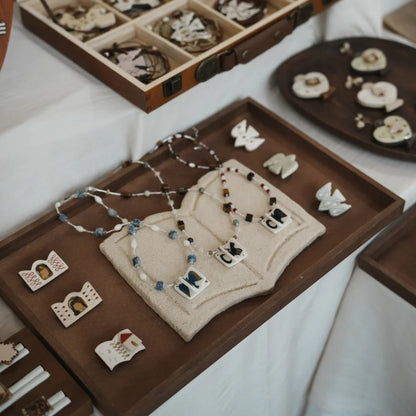 Her Market | Story Keeper Black Horse Ceramic Necklace