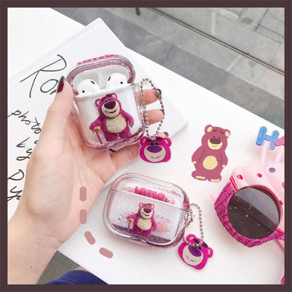 Strawberry Bear Airpods Case