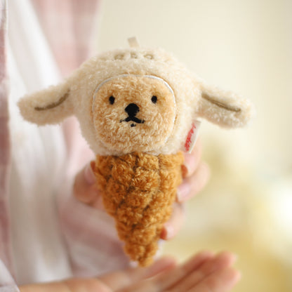 Daily White | Lamb Ice Cream Cone Plush Charm