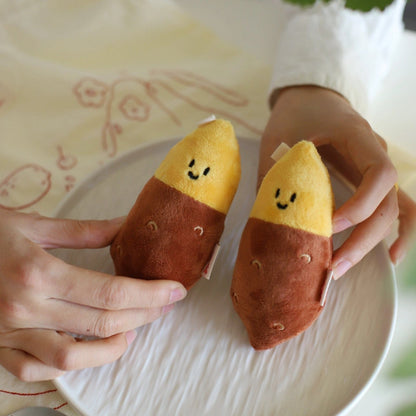 Daily White | Mini Sweet Potato Plush Charm