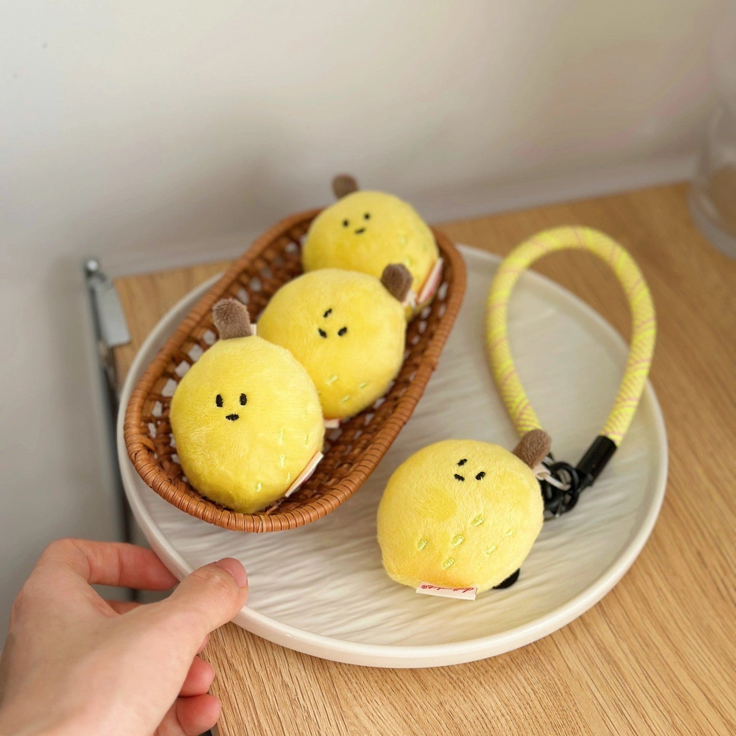 Daily White | Mini Lemon Bag Charm
