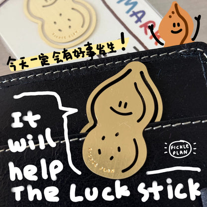 Fickle Plan | Mini Peanut Bookmark