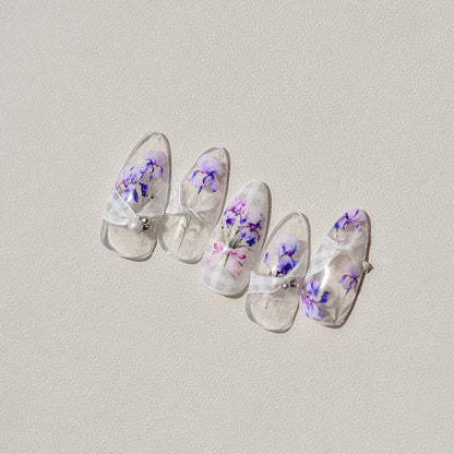 Hello Claws | Purple Flower Nail Deco Sticker