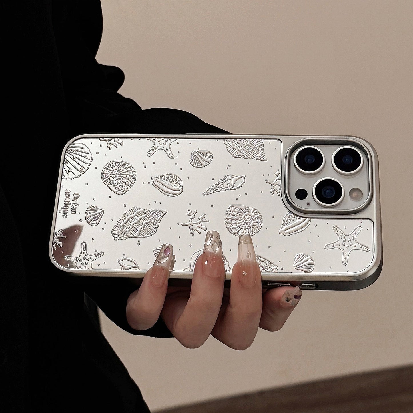Silver Shell iPhone case
