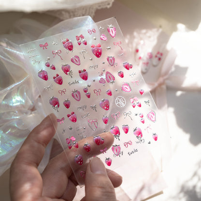 Hello Claws | Strawberry Nail Deco Sticker