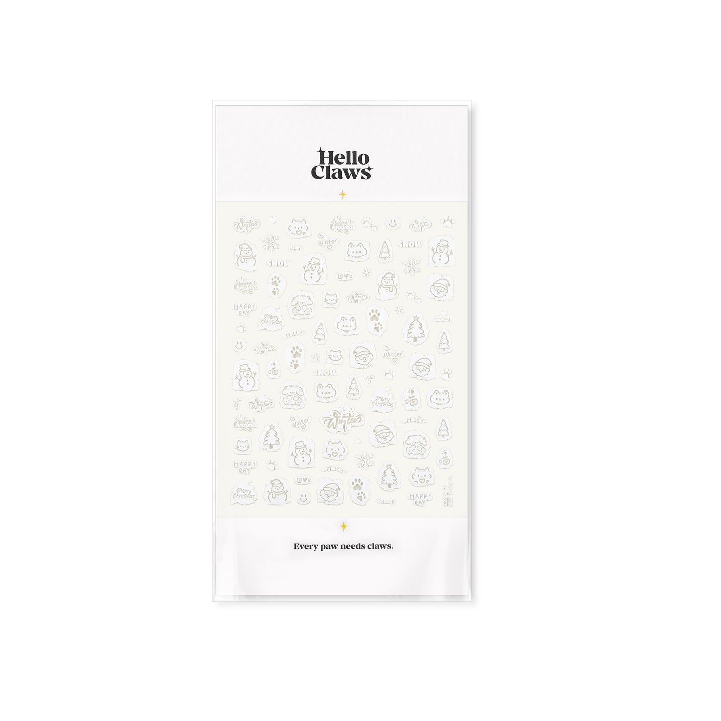 Hello Claws | Snow Nail Deco Sticker
