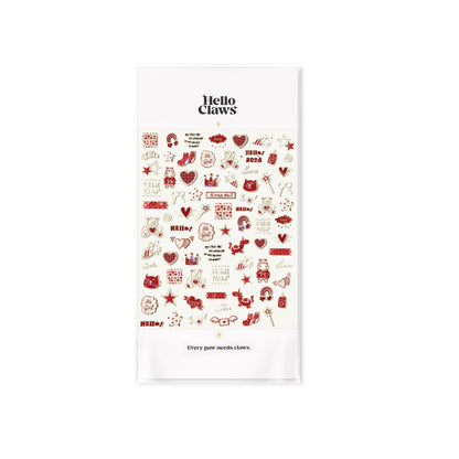 Hello Claws | Red Graffiti Nail Deco Sticker