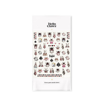 Hello Claws | Poker Bunny Nail Deco Sticker