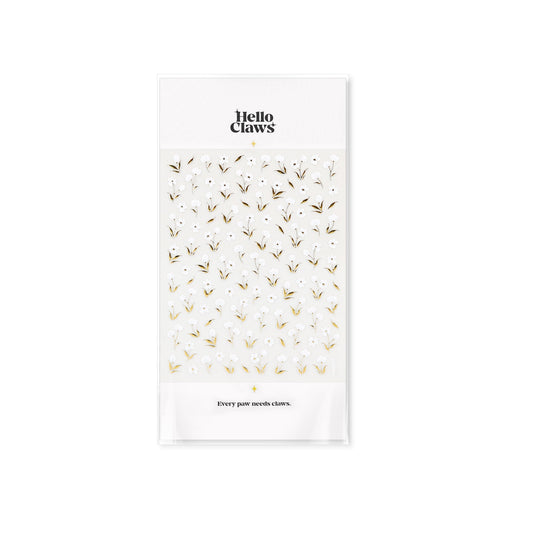 Hello Claws | White Blossom Nail Deco Sticker