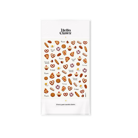 Hello Claws | Pizza Bakery Nail Deco Sticker